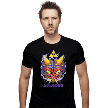 Load image into Gallery viewer, Shirts Fitted Shirts, Mens / Small / Black Majora&#39;s Oni Mask
