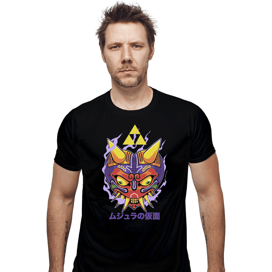 Shirts Fitted Shirts, Mens / Small / Black Majora's Oni Mask