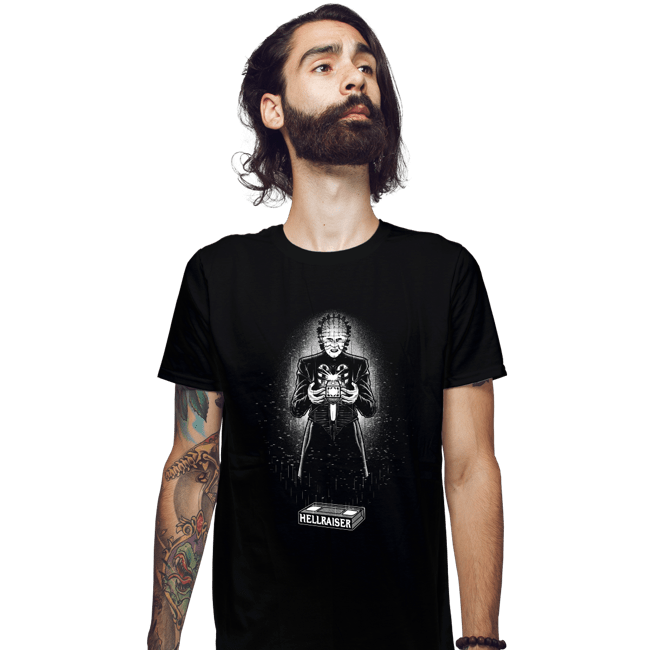 Daily_Deal_Shirts Fitted Shirts, Mens / Small / Black Glow In The Dark Hellraiser