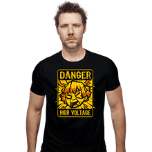 Load image into Gallery viewer, Secret_Shirts Fitted Shirts, Mens / Small / Black Danger High Voltage
