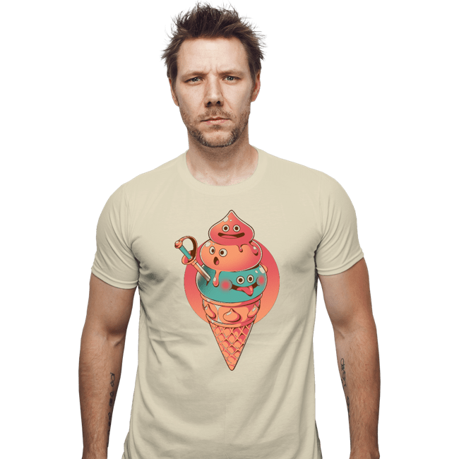 Daily_Deal_Shirts Fitted Shirts, Mens / Small / Sand Ice Quest