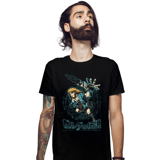 Daily_Deal_Shirts Fitted Shirts, Mens / Small / Black The Swordsman
