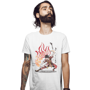 Shirts Fitted Shirts, Mens / Small / White The Power Of The Fire Nation