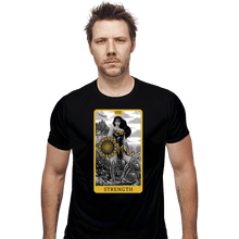 Load image into Gallery viewer, Daily_Deal_Shirts Fitted Shirts, Mens / Small / Black JL Tarot - Strength
