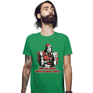 Shirts Fitted Shirts, Mens / Small / Irish Green Why Santa Why
