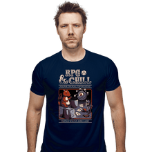 Load image into Gallery viewer, Secret_Shirts Fitted Shirts, Mens / Small / Navy RPG And Chill
