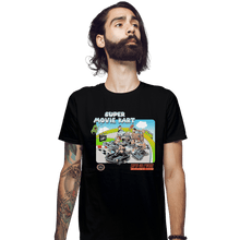 Load image into Gallery viewer, Shirts Fitted Shirts, Mens / Small / Black Super Movie Kart
