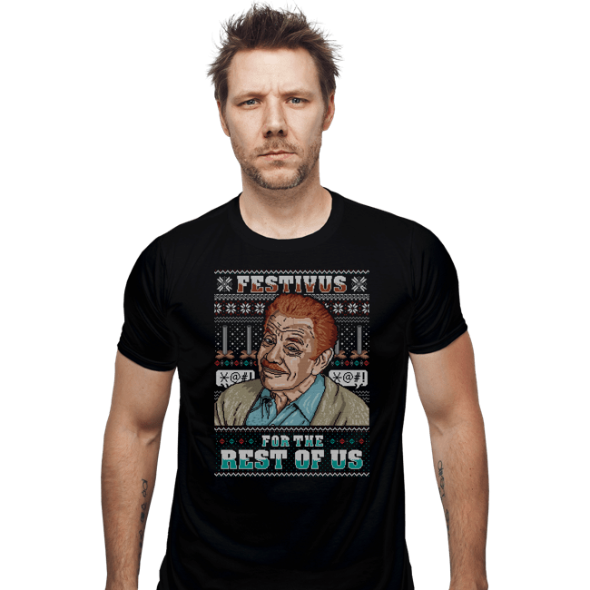 Shirts Fitted Shirts, Mens / Small / Black Festivus For The Rest Of Us