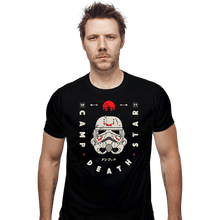 Load image into Gallery viewer, Daily_Deal_Shirts Fitted Shirts, Mens / Small / Black Camp Death Star
