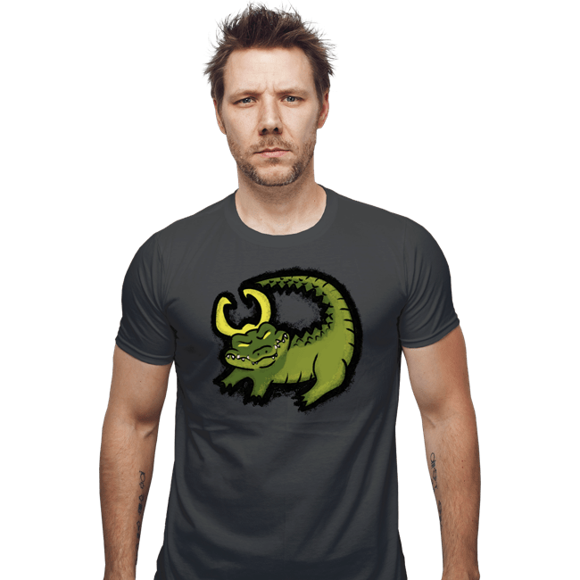 Shirts Fitted Shirts, Mens / Small / Charcoal The Alligator King