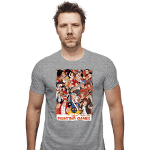 Load image into Gallery viewer, Daily_Deal_Shirts Fitted Shirts, Mens / Small / Sports Grey SNK Fight
