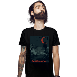 Secret_Shirts Fitted Shirts, Mens / Small / Black Visit Castlevania