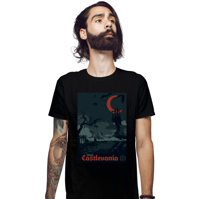 Secret_Shirts Fitted Shirts, Mens / Small / Black Visit Castlevania
