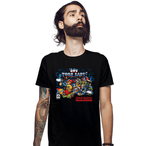 Daily_Deal_Shirts Fitted Shirts, Mens / Small / Black 80s Toon Kart