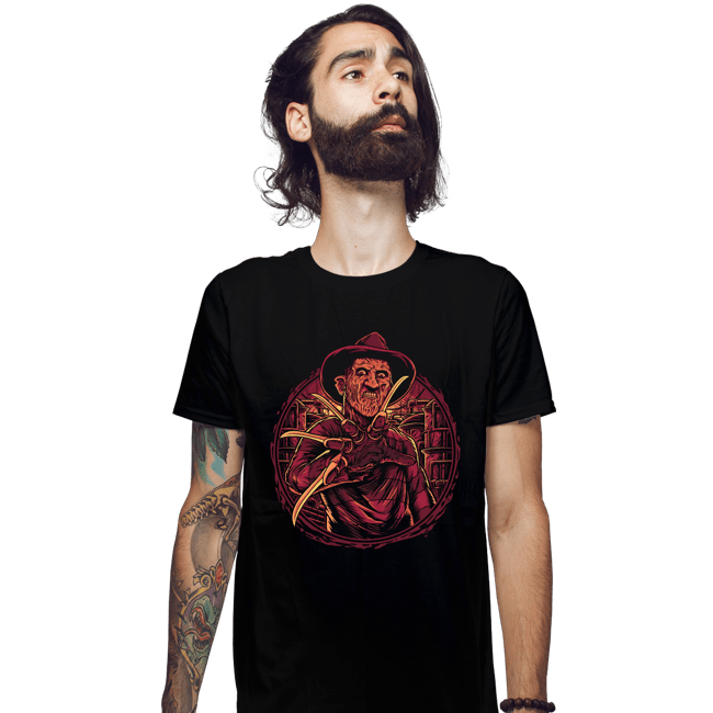 Daily_Deal_Shirts Fitted Shirts, Mens / Small / Black The Elm Street Slasher