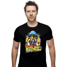 Load image into Gallery viewer, Daily_Deal_Shirts Fitted Shirts, Mens / Small / Black Back From The Future
