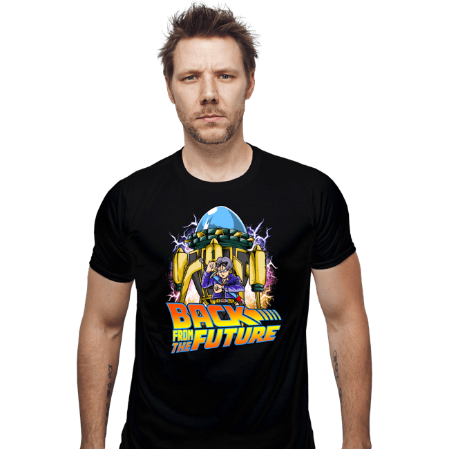 Daily_Deal_Shirts Fitted Shirts, Mens / Small / Black Back From The Future