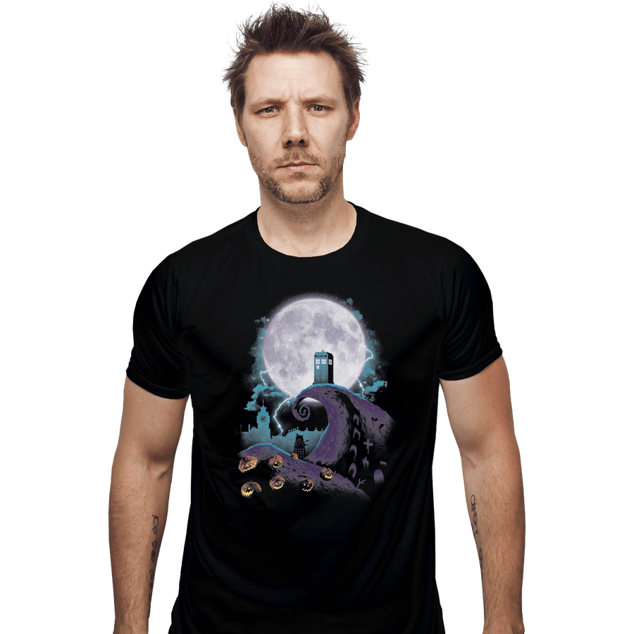 Shirts Fitted Shirts, Mens / Small / Black Nightmare Before Doctor Who