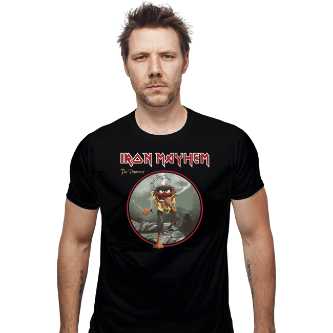 Daily_Deal_Shirts Fitted Shirts, Mens / Small / Black Iron Mayhem