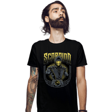 Load image into Gallery viewer, Daily_Deal_Shirts Fitted Shirts, Mens / Small / Black Scorpion Crest
