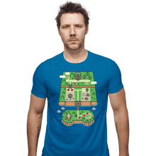 Load image into Gallery viewer, Shirts Fitted Shirts, Mens / Small / Sapphire Super Console World
