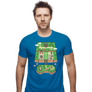 Shirts Fitted Shirts, Mens / Small / Sapphire Super Console World
