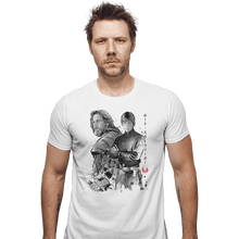 Load image into Gallery viewer, Shirts Fitted Shirts, Mens / Small / White Old And Young Jedi

