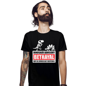 Daily_Deal_Shirts Fitted Shirts, Mens / Small / Black Betrayal Warning