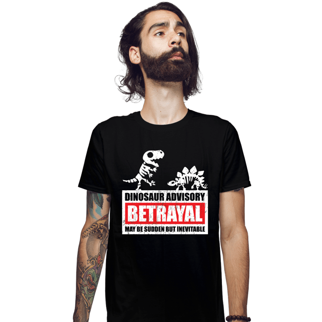 Daily_Deal_Shirts Fitted Shirts, Mens / Small / Black Betrayal Warning