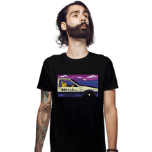 Load image into Gallery viewer, Shirts Fitted Shirts, Mens / Small / Black Initial B
