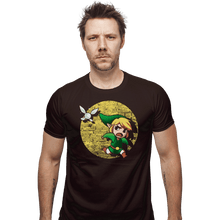 Load image into Gallery viewer, Shirts Fitted Shirts, Mens / Small / Dark Chocolate The Adventures Of Link
