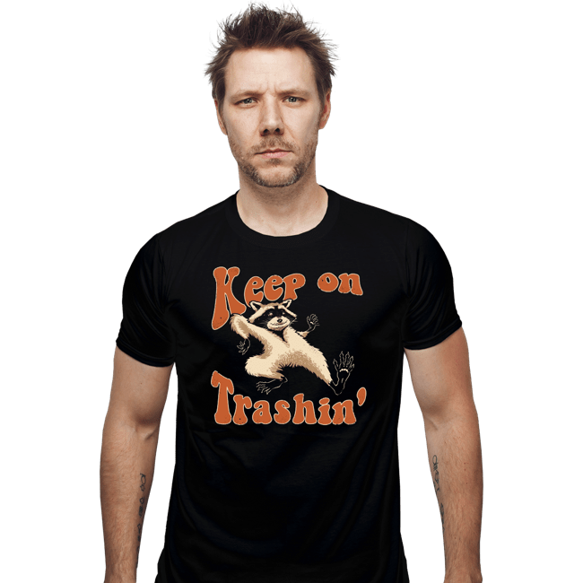 Shirts Fitted Shirts, Mens / Small / Black Keep On Trashin'