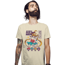 Load image into Gallery viewer, Secret_Shirts Fitted Shirts, Mens / Small / Sand Pretty Sailor Meow
