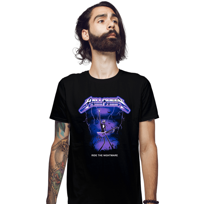 Daily_Deal_Shirts Fitted Shirts, Mens / Small / Black Ride The Nightmare