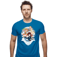 Load image into Gallery viewer, Shirts Fitted Shirts, Mens / Small / Sapphire Sky Pirates
