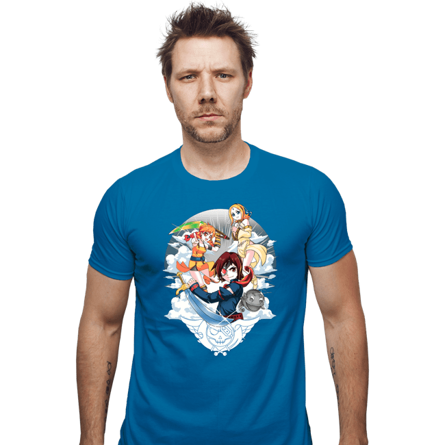 Shirts Fitted Shirts, Mens / Small / Sapphire Sky Pirates