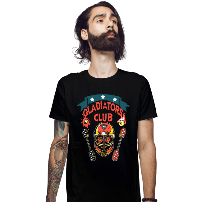 Daily_Deal_Shirts Fitted Shirts, Mens / Small / Black Gladiators Club