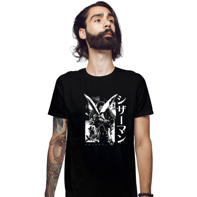 Daily_Deal_Shirts Fitted Shirts, Mens / Small / Black Scissorman Is Here