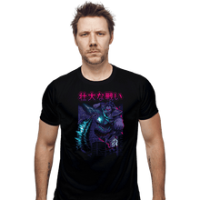 Load image into Gallery viewer, Secret_Shirts Fitted Shirts, Mens / Small / Black Epic Kaiju Battle
