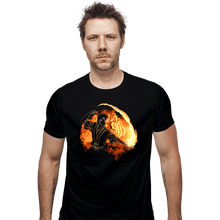 Load image into Gallery viewer, Daily_Deal_Shirts Fitted Shirts, Mens / Small / Black Fire Bender Orb
