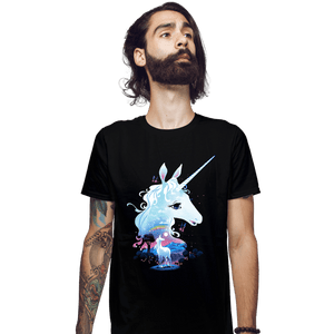 Secret_Shirts Fitted Shirts, Mens / Small / Black Last Unicorn.