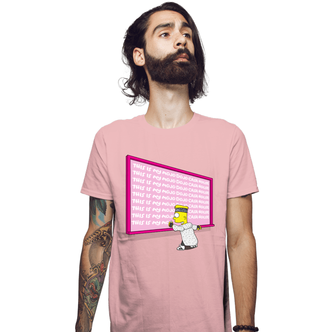 Daily_Deal_Shirts Fitted Shirts, Mens / Small / Pink Mojo Dojo