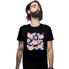 Load image into Gallery viewer, Daily_Deal_Shirts Fitted Shirts, Mens / Small / Black Pumpkin Cat Garden
