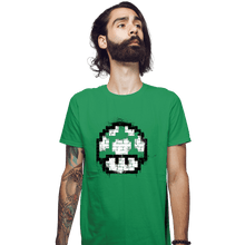 Load image into Gallery viewer, Shirts Fitted Shirts, Mens / Small / Irish Green 1-Up Spray
