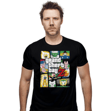 Load image into Gallery viewer, Shirts Fitted Shirts, Mens / Small / Black Grand Theft Ball Z
