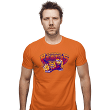 Load image into Gallery viewer, Daily_Deal_Shirts Fitted Shirts, Mens / Small / Orange Poohbearz!
