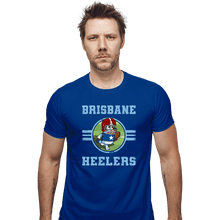 Load image into Gallery viewer, Daily_Deal_Shirts Fitted Shirts, Mens / Small / Royal Blue Brisbane Heelers
