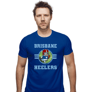 Daily_Deal_Shirts Fitted Shirts, Mens / Small / Royal Blue Brisbane Heelers