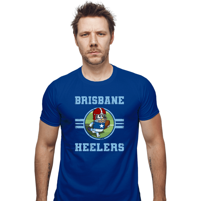 Daily_Deal_Shirts Fitted Shirts, Mens / Small / Royal Blue Brisbane Heelers