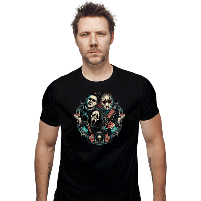 Daily_Deal_Shirts Fitted Shirts, Mens / Small / Black Masked Homies